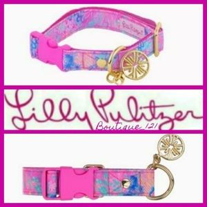 Lilly Pink Dog Collar!💕🌴